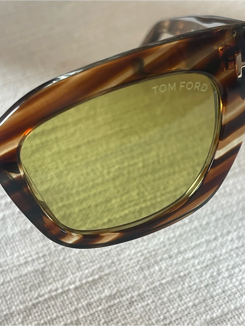 NIB TOM FORD ATHENA TF 1190 53E CAT EYE STRIPED TORTOISESHELL LUXURY SUNGLASSES